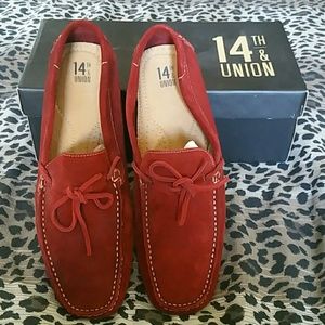 Red Suede Loafers